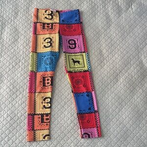 Colorful Papel Picado print Kids Leggings